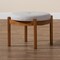 Baxton Studio Iliana Japandi Greyish Beige Fabric and Walnut Brown Finished Wood Ottoman Footstool 233-13165-ZORO - alternate 5